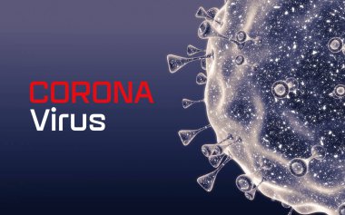 Corona virüsü. Virüs hücrelerine ya da bakterilere yakın çekim. Grip, mikroskop altında bir virüse bakmak, bulaşıcı bir hastalık. Mikroplar, bakteriler, hücre enfekte olmuş organizmalar. Virüs H1n1, Domuz Gribi, 3 boyutlu Hazırlama.