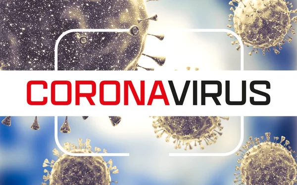 Virüs Hücrelerine Bakterilere Yakın Çekim Grip Mikroskop Altında Bir Virüse — Stok fotoğraf