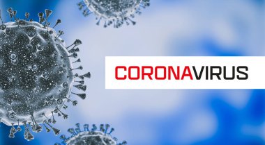 Corona virüsü. Covid-19 virüs hücreleri veya bakteri molekülleri. Grip, mikroskop altında bir virüse bakmak, bulaşıcı bir hastalık. Mikroplar, bakteriler, hücre enfekte olmuş organizmalar. Virüs H1N1, Domuz Gribi. 3d Hazırlama.