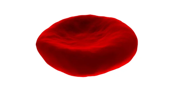 Nagy Részletességű Vérsejt Izolált Fehér Alapon Vörös Vérsejt Egészségügyi Orvosi — Stock Fotó