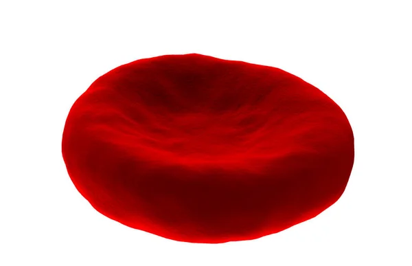 Nagy Részletességű Vérsejt Izolált Fehér Alapon Vörös Vérsejt Egészségügyi Orvosi — Stock Fotó