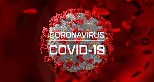 Coronavirus 2019 Ncov Romanzo Coronavirus Cellule Del Sangue Concetto Pandemico — Foto Stock