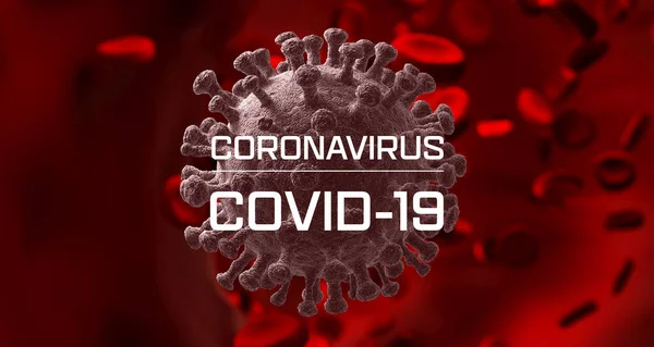 Coronavirus 2019 Ncov Роман Коронавірус Кров Яні Тільця Пандемічна Концепція — стокове фото