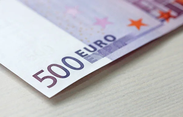 Five Hundred Euros. 500 Euro With One Note. 500 Euro — Stock Photo, Image