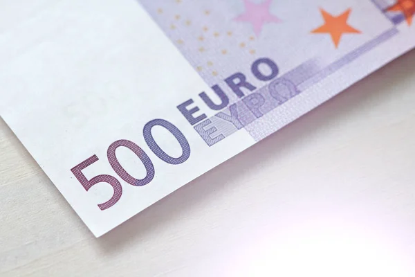 Pět set euro. 500 euro s jednou poznámkou. 500 euro — Stock fotografie