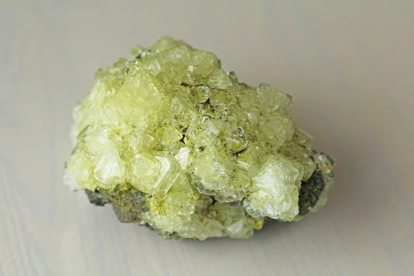 Sulfur Mineral Cristaux Jaunes Soufre Minéral — Photo