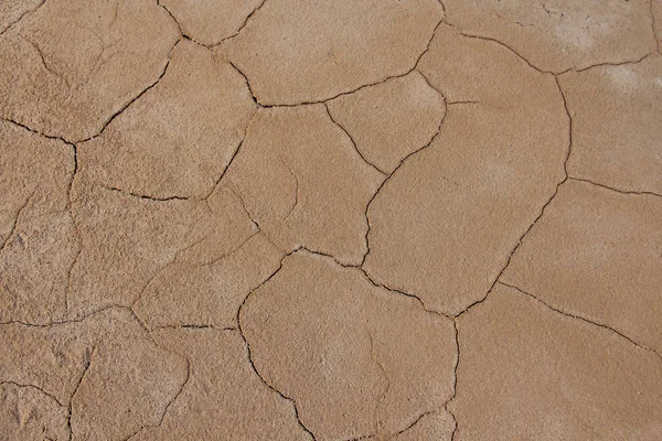 Barren earth. Dry cracked earth background. Cracked mud pattern. Soil In cracks.Creviced texture.Drought land. Environment drought. — Stock Photo, Image