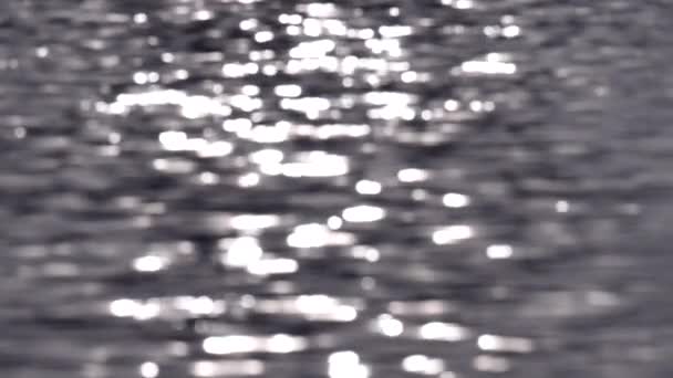 Rimpels Zonneschijn Het Golven Water Zee Rimpelingen Zonneschijn Het Water — Stockvideo