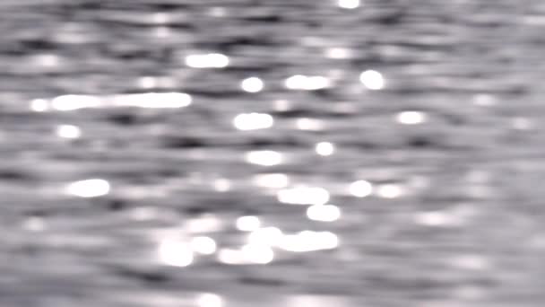 Ondulations Éblouissement Soleil Sur Eau Des Vagues Ondulation Mer Éblouissement — Video