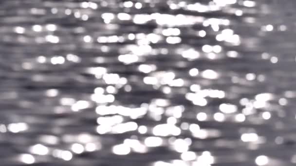 Rimpels Zonneschijn Het Golven Water Zee Rimpelingen Zonneschijn Het Water — Stockvideo