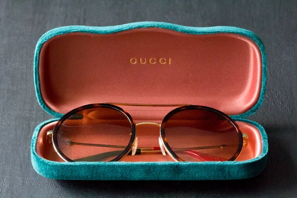 Moskva Ryssland Maj 2020 Gucci Solglasögon Populära High End Varumärke — Stockfoto