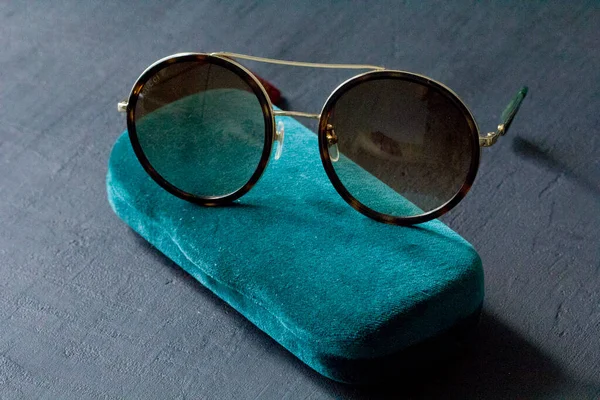 Moscú Rusia Mayo 2020 Las Gafas Sol Gucci Son Una — Foto de Stock