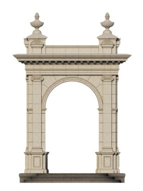 klasik tarzda arcade. 3D render