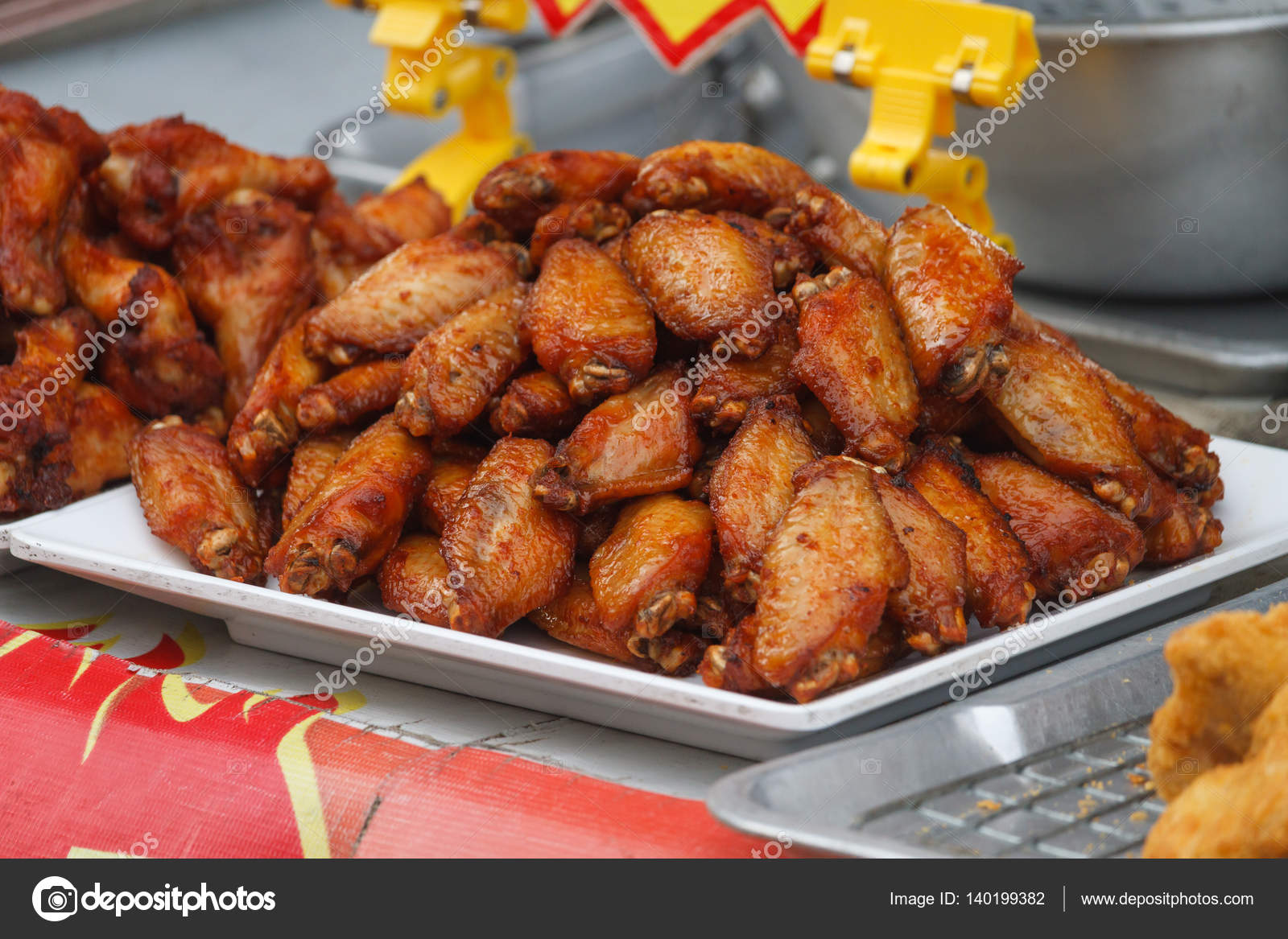 Chicken Wings Thai Street Food Stock Photo C Aphichato 140199382