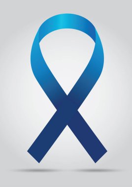  mavi kurdele simgesi