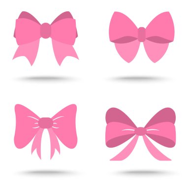 Kutlama ve doğum günü için pembe kurdele seti,