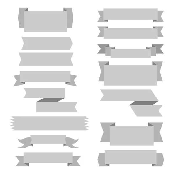 리본 배너 세트 — 스톡 벡터