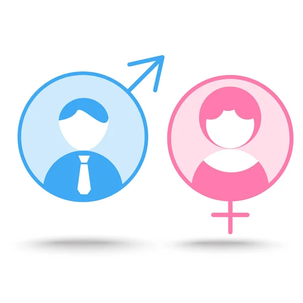 Gender symbol icons — Stock Vector