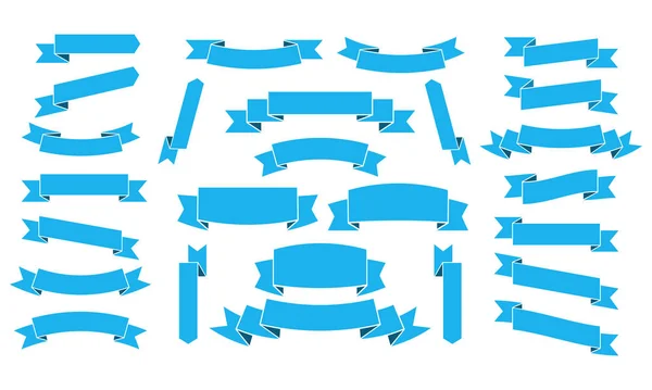 Набір значків синьої стрічки — стоковий вектор