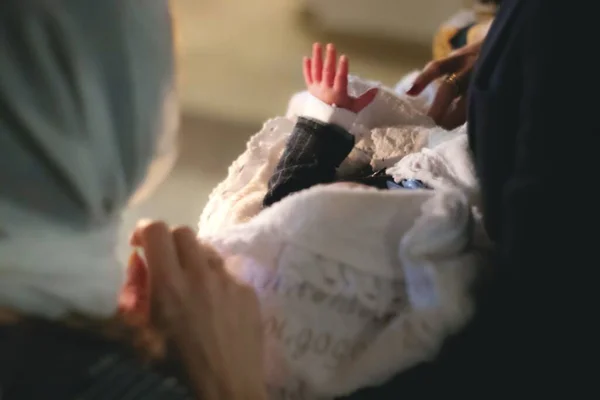 A close up of a baby little hand — Stock Photo, Image