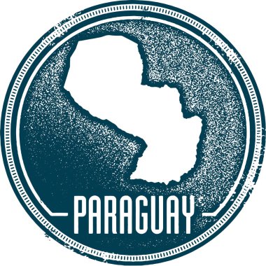 Vintage Paraguay ülke damgası