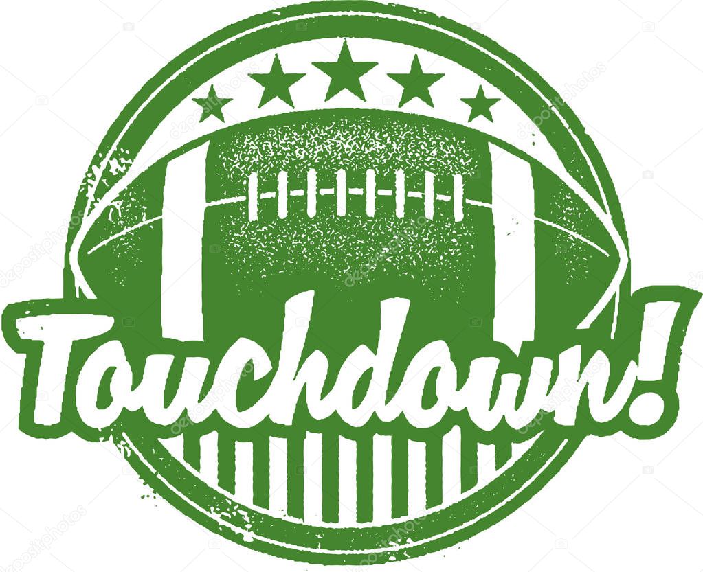 American Football Touchdown Graphic Stock Vector Image by ©daveh900