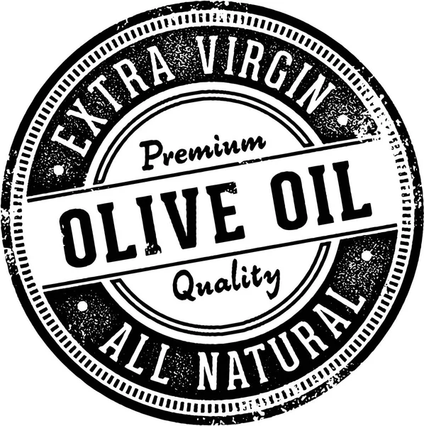 Diseño de sello de aceite de oliva vintage — Archivo Imágenes Vectoriales