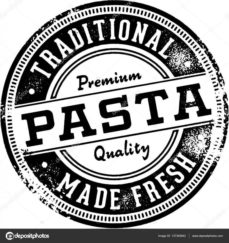 Verse Italiaanse Pasta Restaurant stempel — Stockvector © daveh900