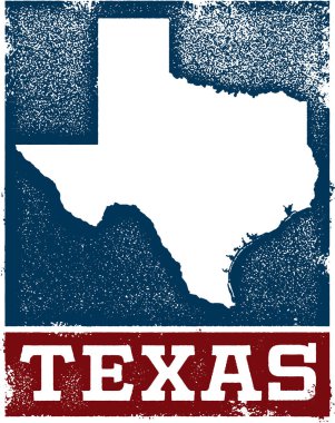 Vintage Texas devlet işareti