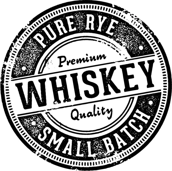 Alcohol puro de whisky de centeno — Vector de stock