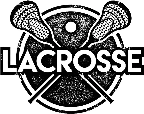 Vintage Lacrosse Sport Stamp Royalty Free Stock Vectors