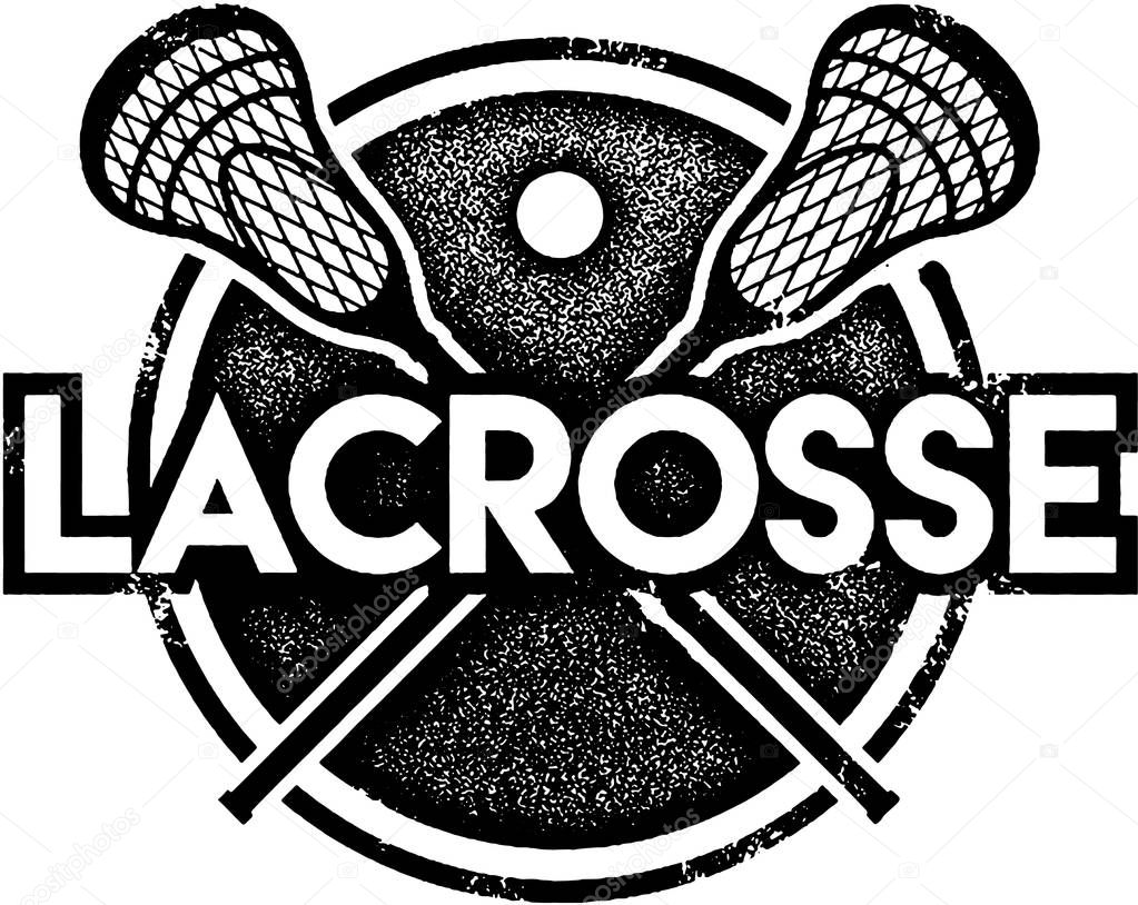 Vintage Lacrosse Sport Stamp