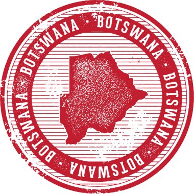 Vintage Botsvana Afrika ülkesi damgası