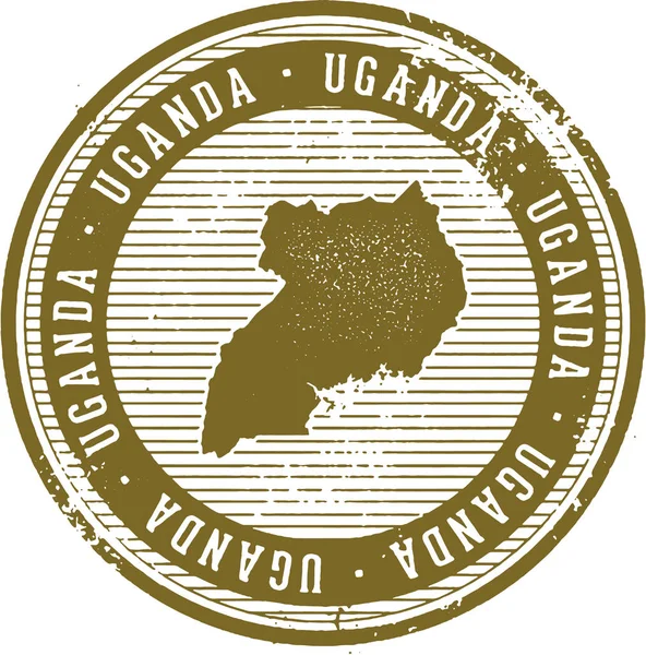 Vintage Uganda African Country Stamp