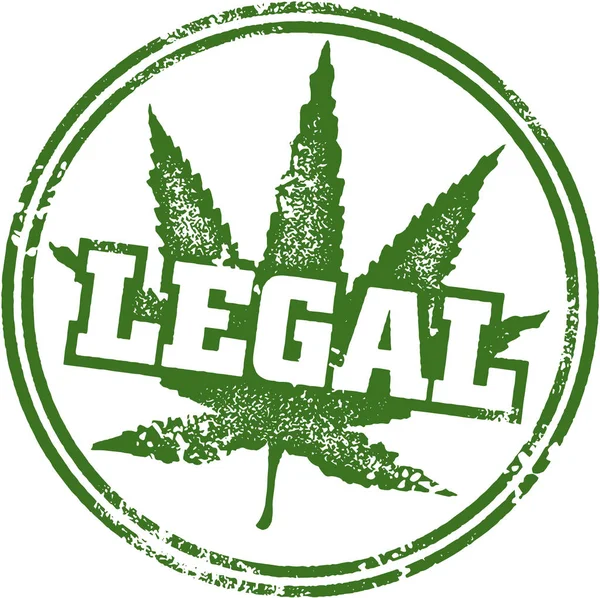 Legaler Marihuana-Stempel — Stockvektor