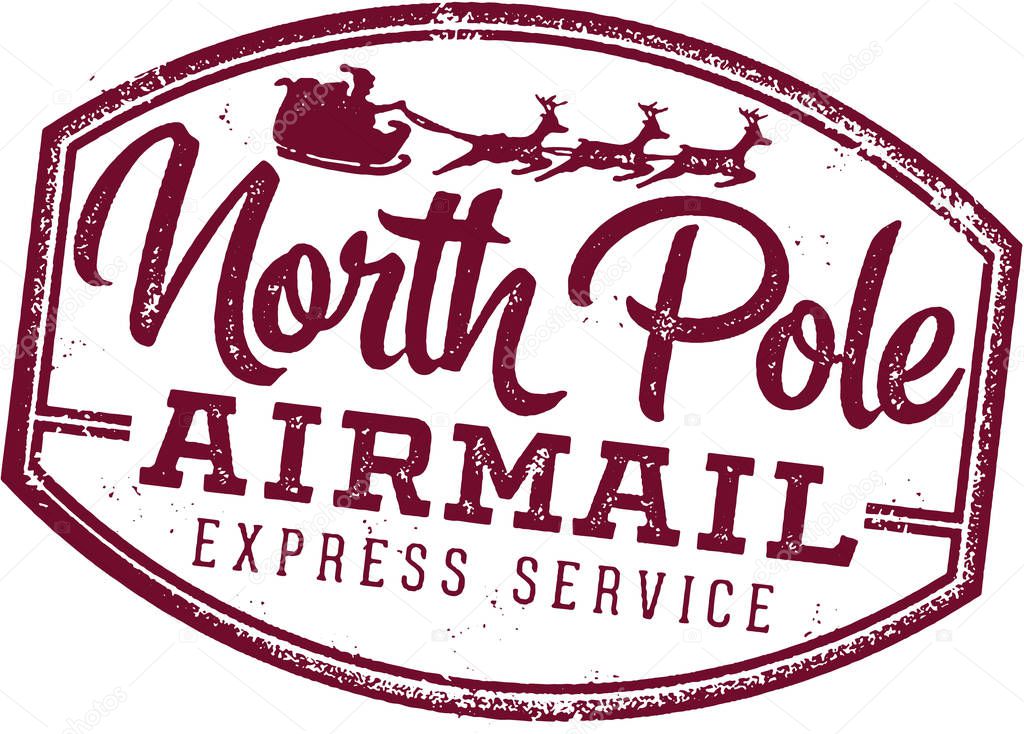 North Pole Santa Claus Letter Postmark