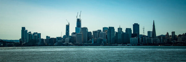 Skyline of San Francisco with the Oakland Bay Bridge, USA

