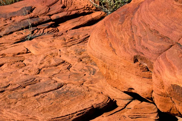 Pedra vermelha arenito no lago mead área de recreação nacional, Ne — Fotografia de Stock