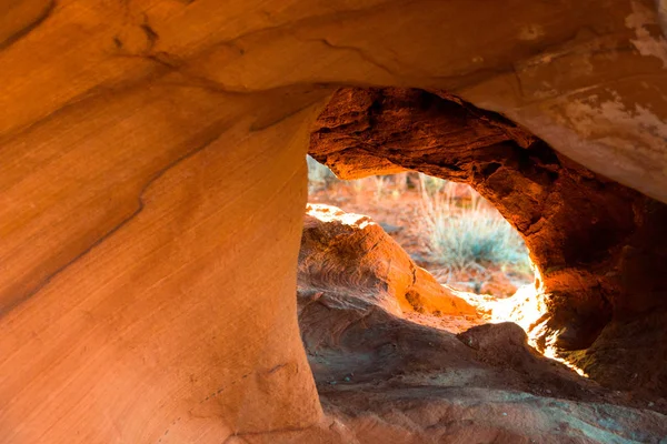 Red rock sandstone in the lake mead national recreation area, Ne — Stock Photo, Image