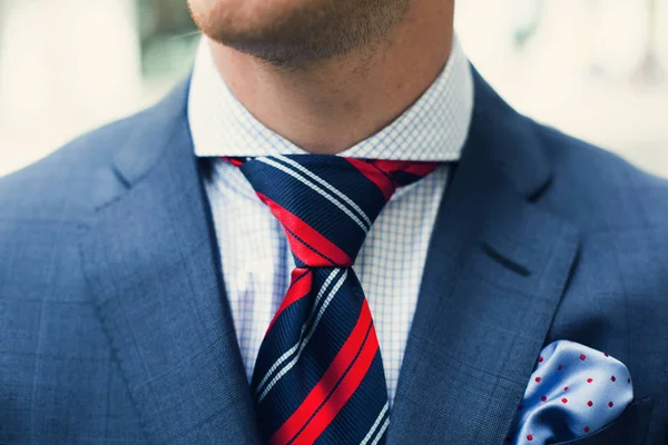 Midsection of businessman in suit — Stock Photo, Image