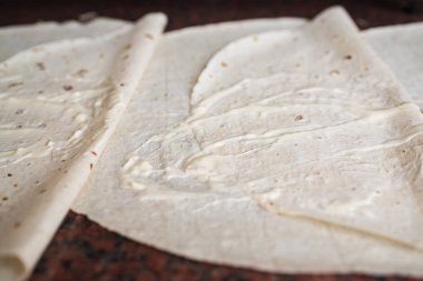 Pişirme işlemi shawarma, geleneksel Türk et, iş akışı
