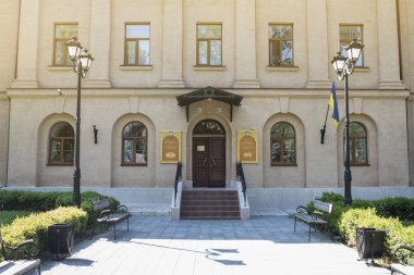 Mykolayiv, Ukrayna - 29 Haziran 2017: Yerel tarihi - Staroflotski kışla Mykolayiv Bölge Müzesi