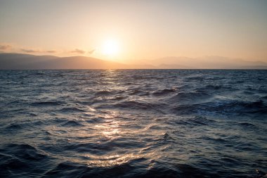 günbatımı okyanus, doğa kompozisyon