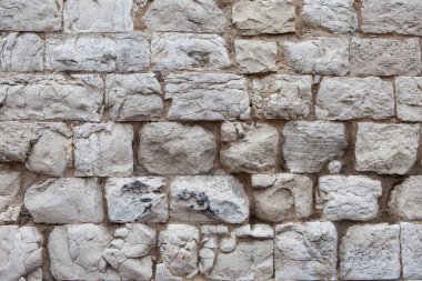 Hafif taştan duvar eski