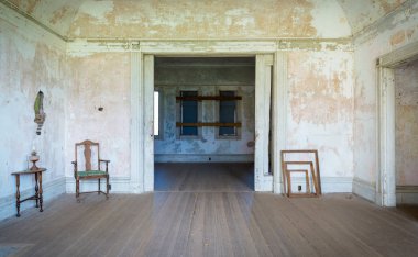 Boş vintage evde savaş döneminden