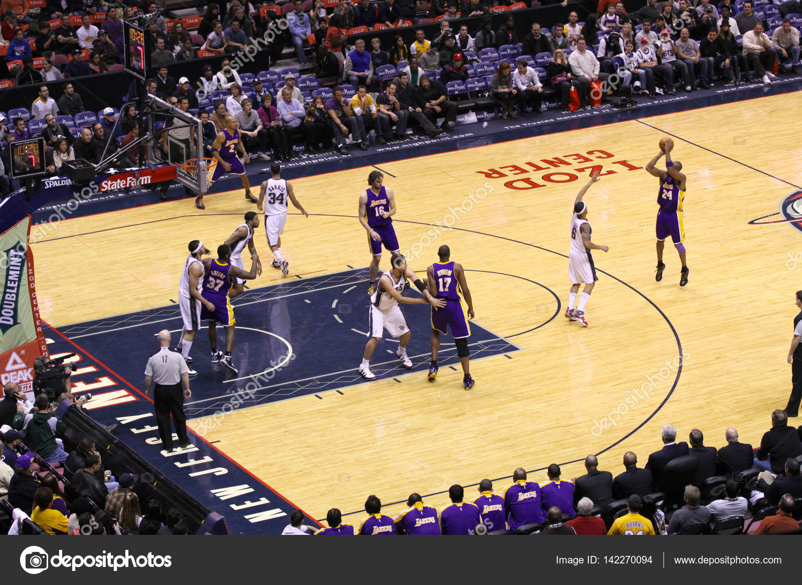 Kobe Bryant di game melawan New Jersey Nets — Foto Editorial Stok