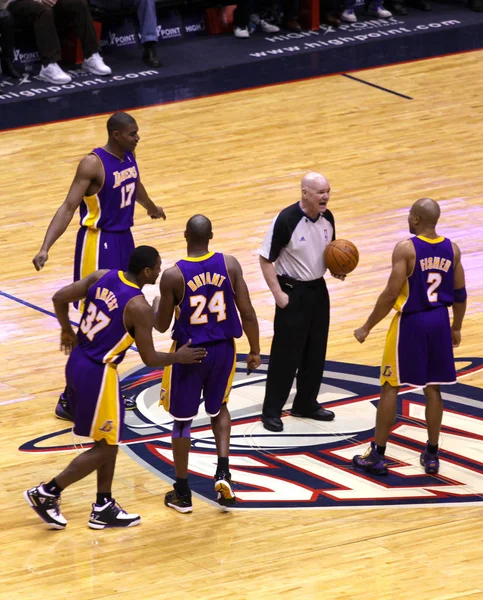 Kobe Bryant στο παιχνίδι ενάντια σε Νιου Τζέρσεϊ Νετς — Φωτογραφία Αρχείου