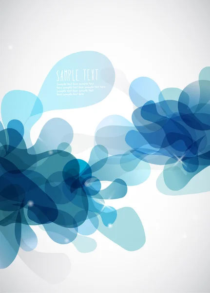 Абстрактні сині бульбашки з місцем для вашого власного тексту . — стоковий вектор