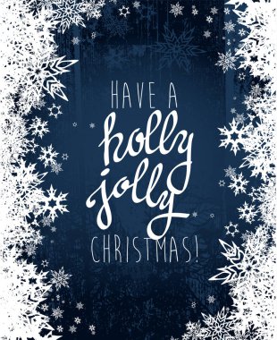 ' Merhaba neşeli var Noel ile lots-in karanlık b kar taneleri