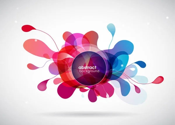 Abstract colored flower background with circles. — Stock Vector